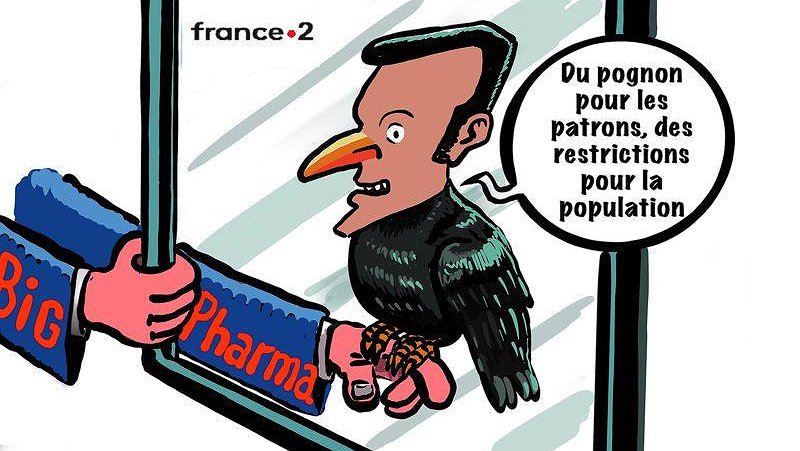 Méprisant avec la population, à genoux devant le Big pharma !